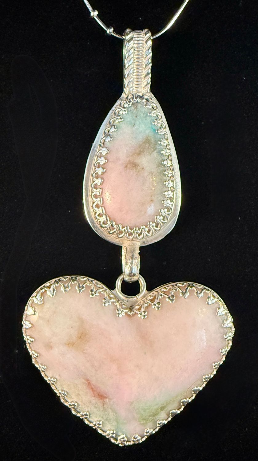 Columbia 23 Heart Drop Pendant (with galaxy effect)