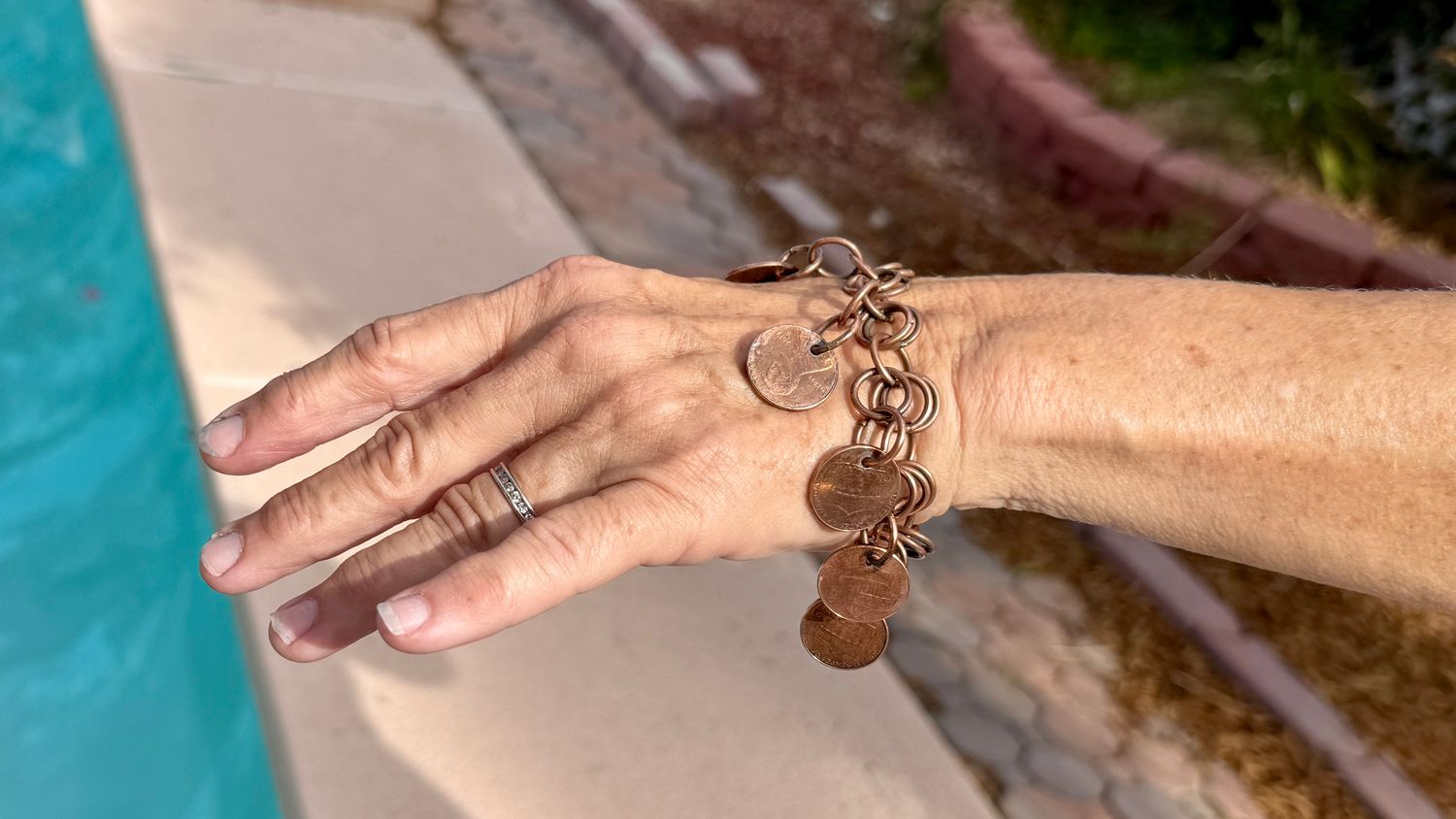 Copper Penny Charm Bracelet