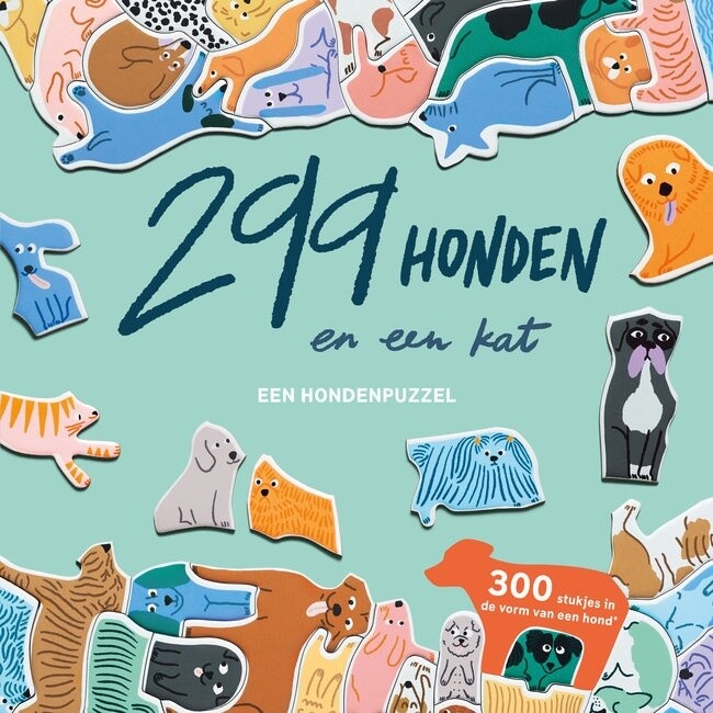 299 honden en één kat - puzzel