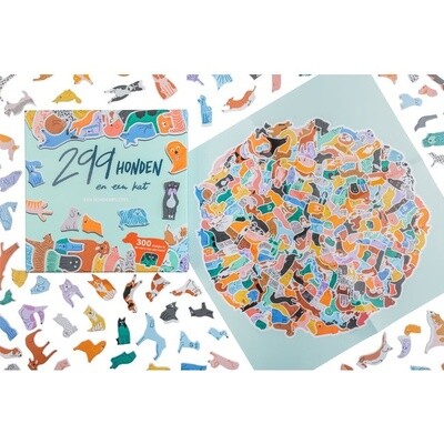 299 honden en één kat - puzzel