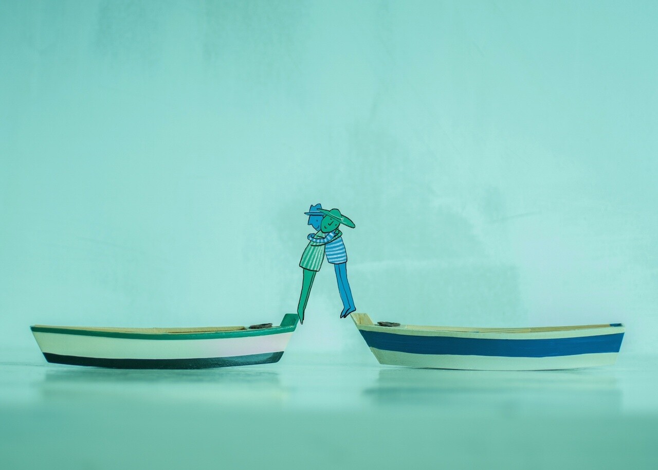Blue loves green