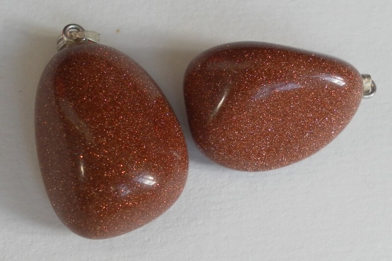 edelsteen hangertje: GOUDSTEEN