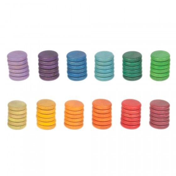 72 munten  / 12 kleuren