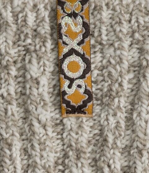 Wollige kousen kuithoogte beige, Label: French Vibe label, Maat: 37-41