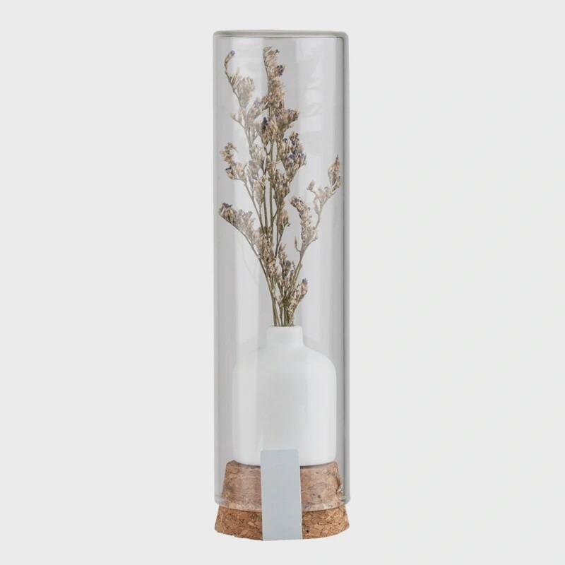 Mini vaasje - Droogbloemen Lila