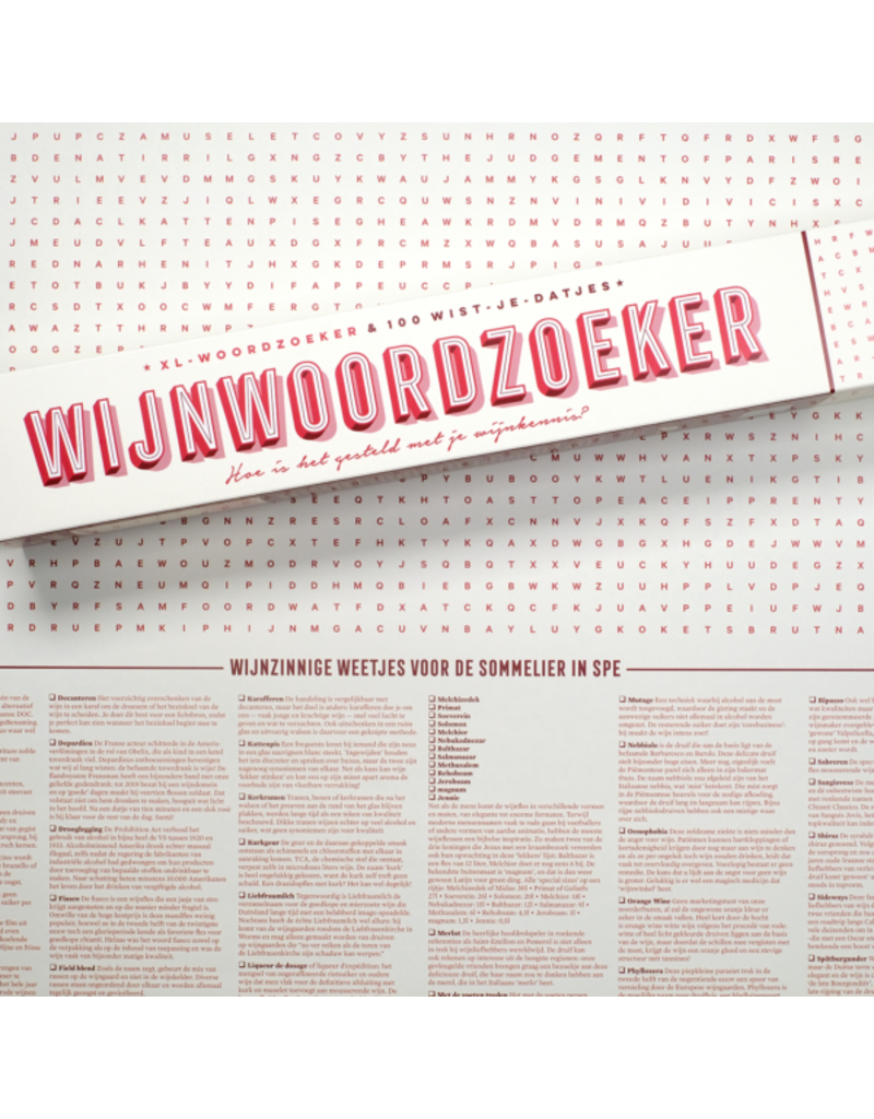 XL-SPELPOSTER Wijnwoordzoeker