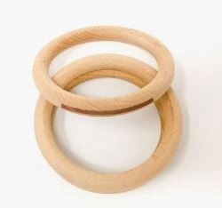3 grote houten ringen
