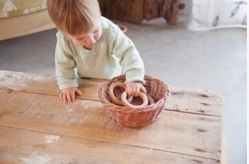 3 grote houten ringen