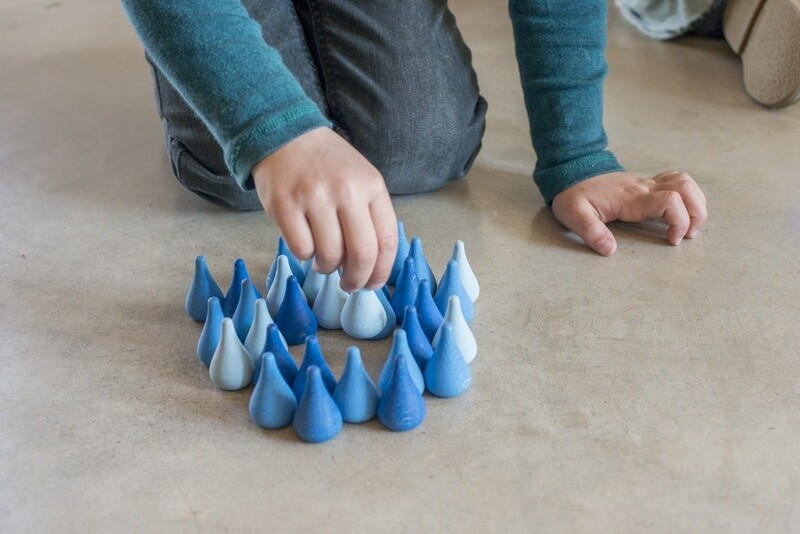 Mandala Blauwe Regendruppels