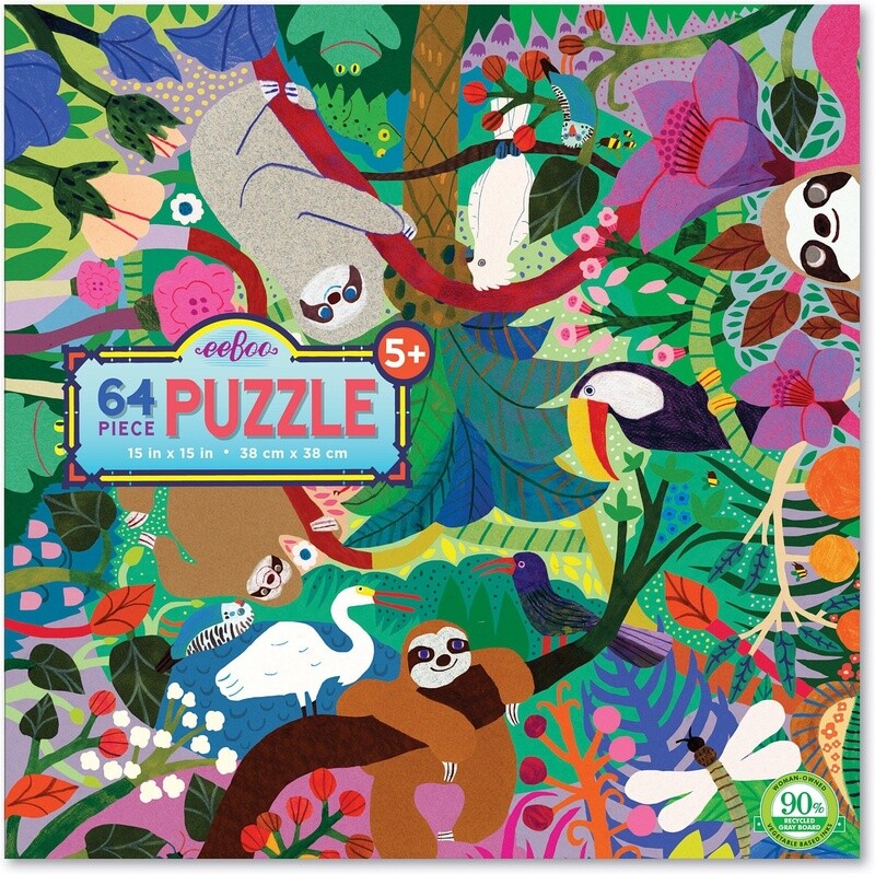 Luiaards aan het spelen Puzzel