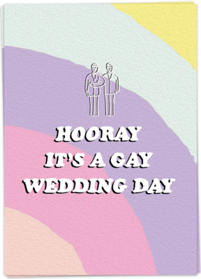Hooray Gay wedding (man)