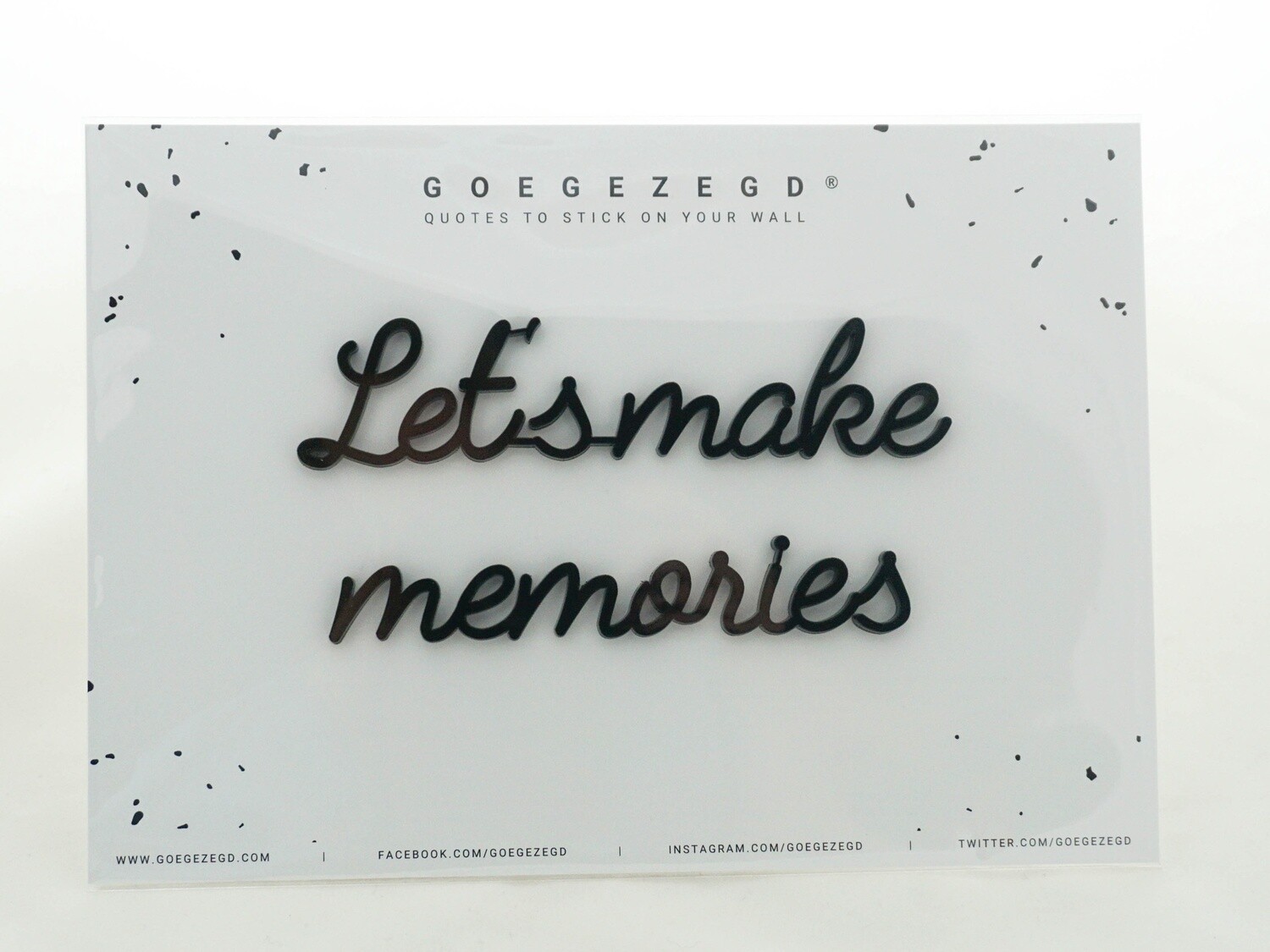 Let&#39;s make memories