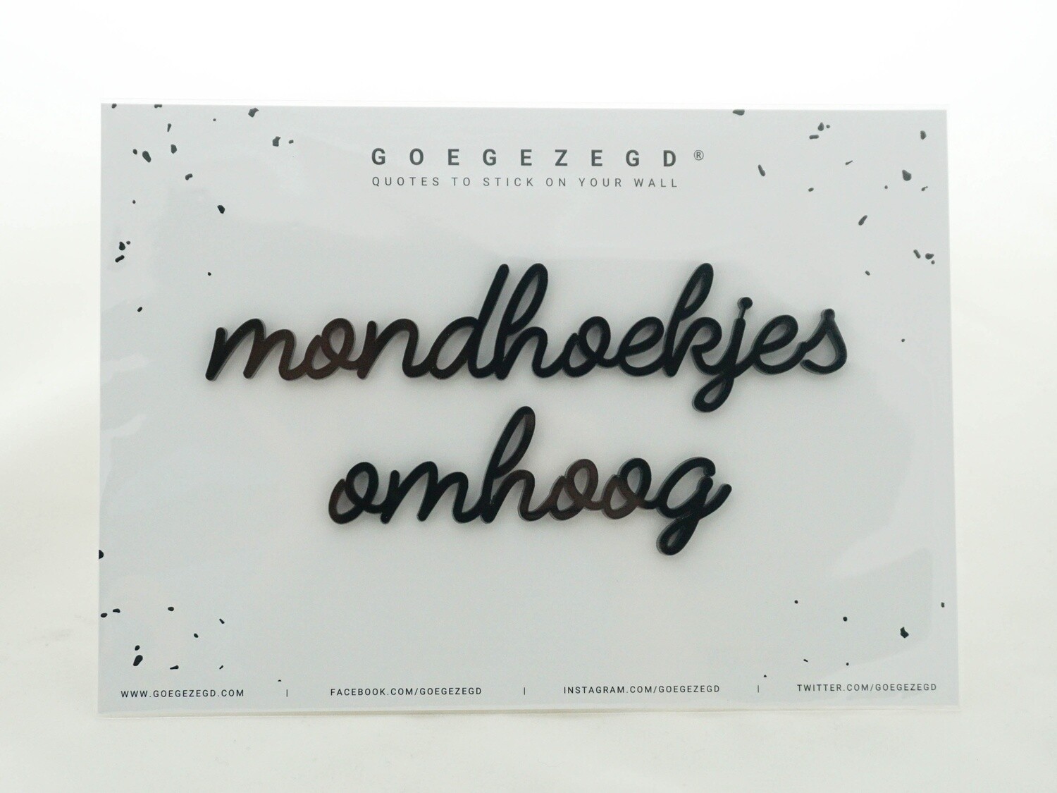 Mondhoekjes omhoog