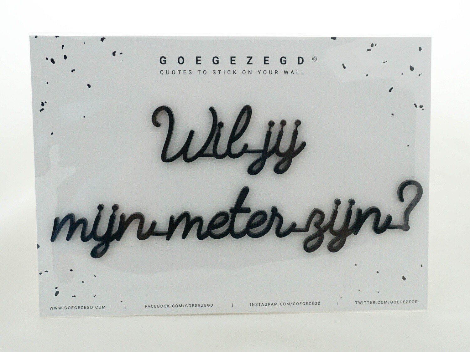 Wil jij mijn meter zijn?