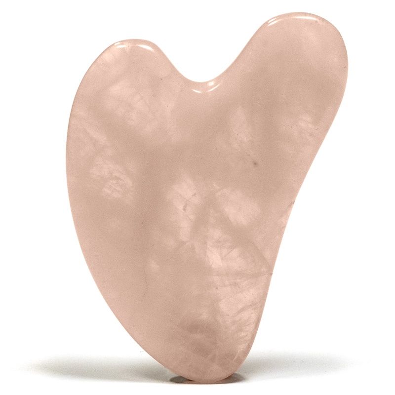 Gua sha massagesteen rozenkwarts