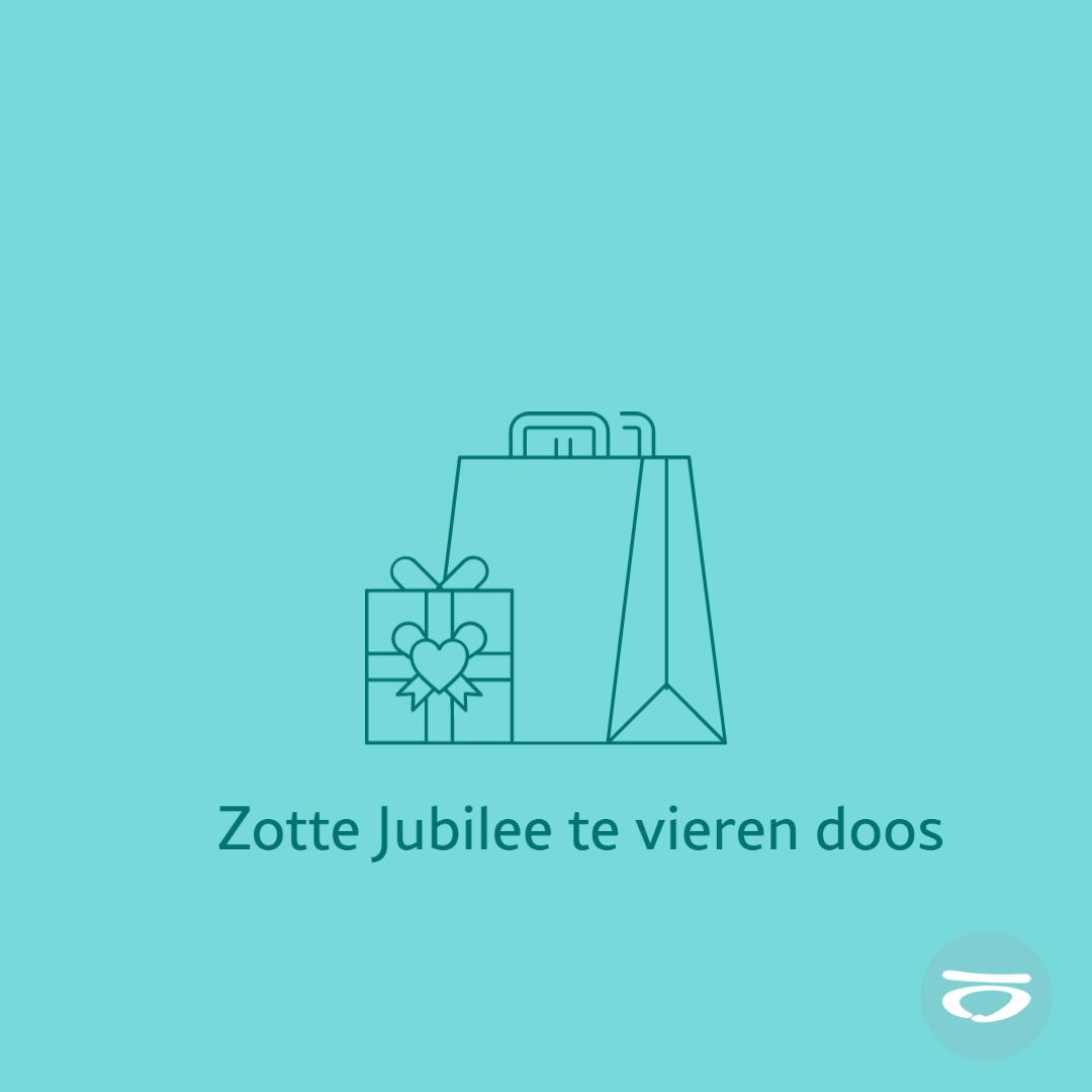 Zotte Jubilee te vieren doos