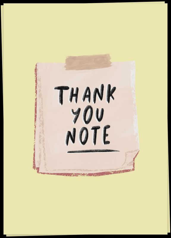Thank you note