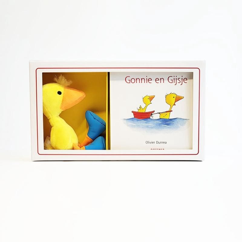 Gonnie en Gijsje met knuffel