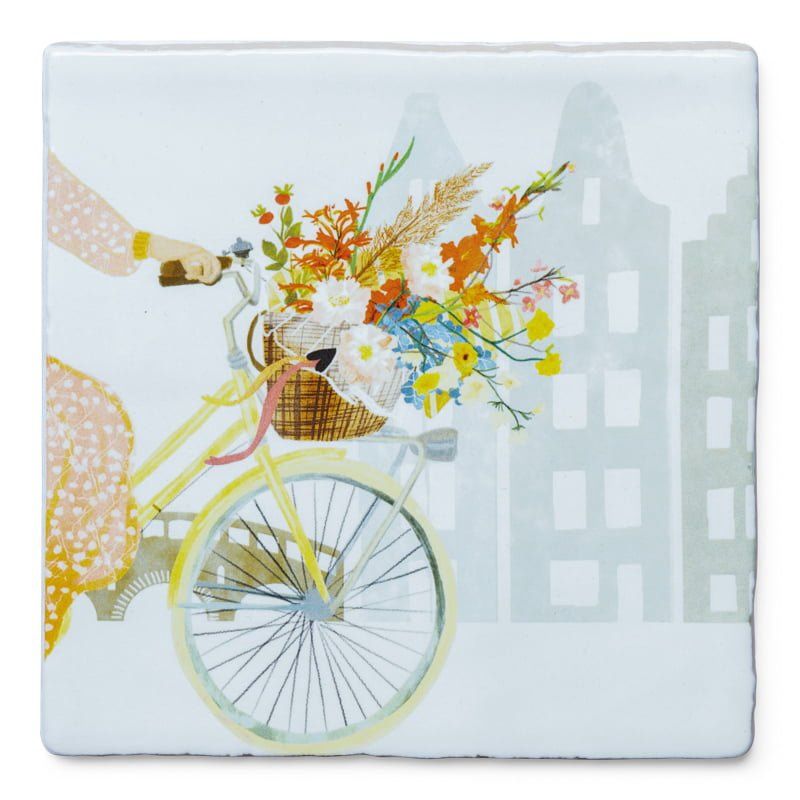 Vrolijkheid in de fietsmand