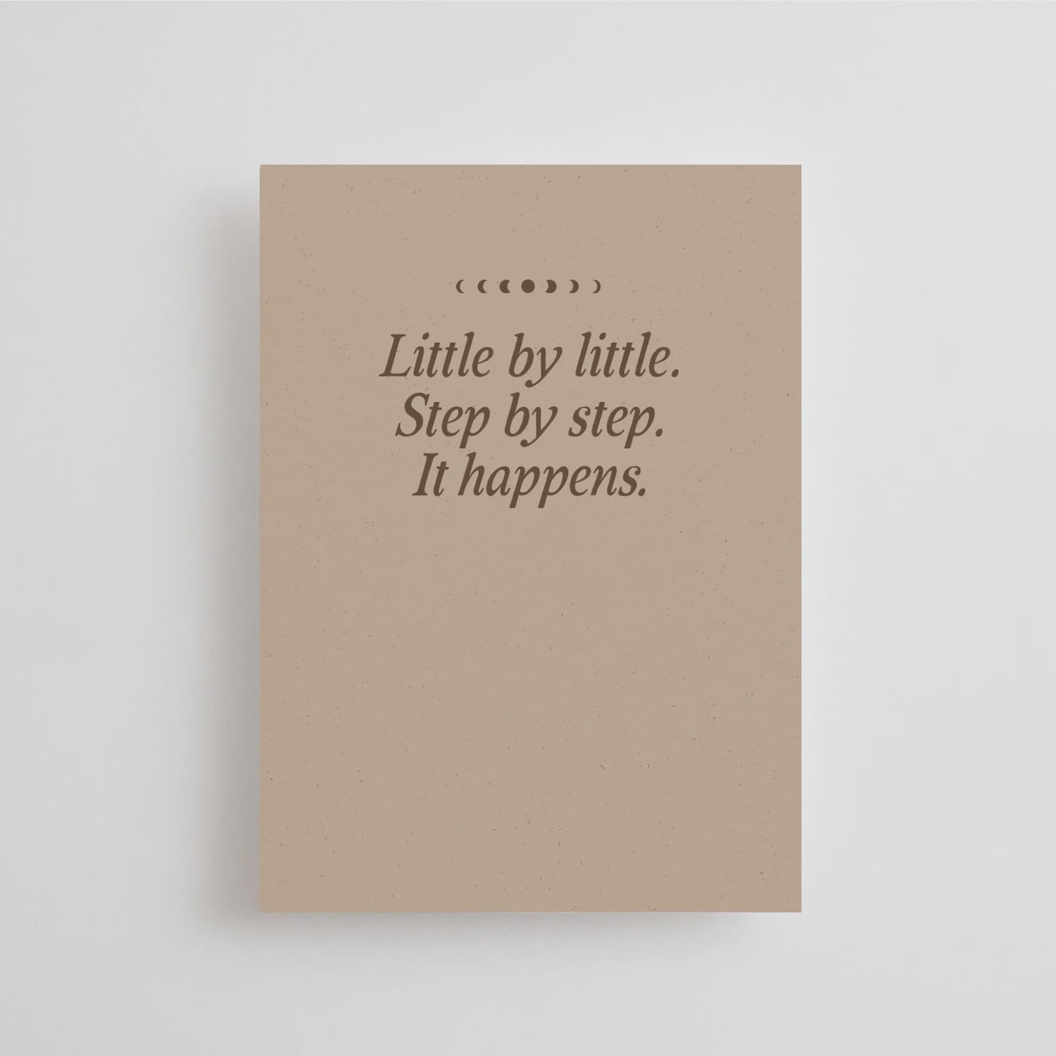 Little by little