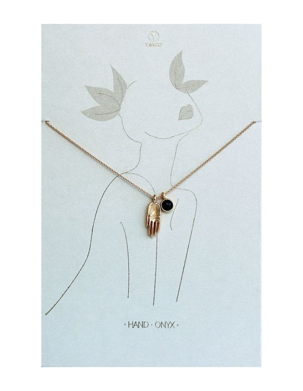 De Trevoly Hand Onyx ketting