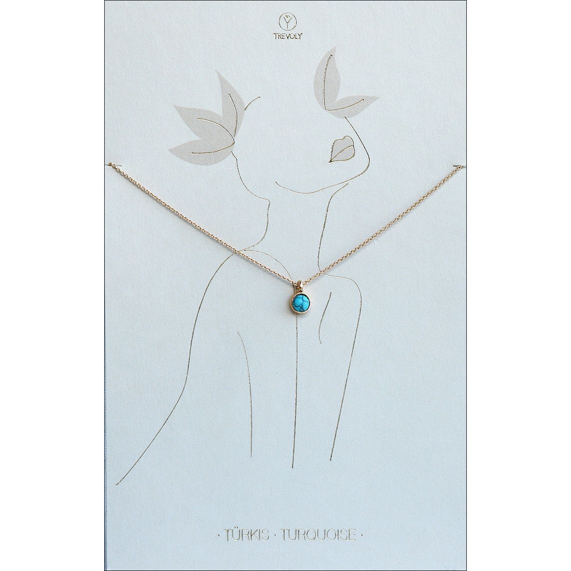 Trevoly Ketting Turquoise