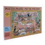 Puzzelpauze met de poezen