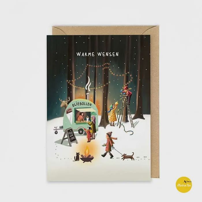 Winternacht bosfeestje