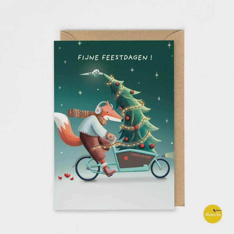 Bakfiets kerstboom