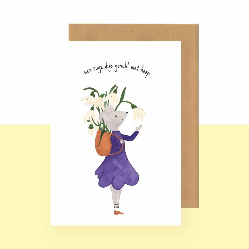 een rugzakje gevuld met hoop