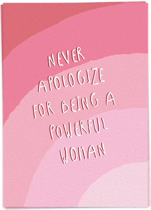 Never apologize