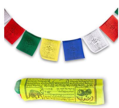 Tibetaanse gebedsvlag - 4m lang