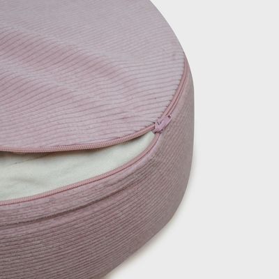 Meditatiekussen rond velvet roze