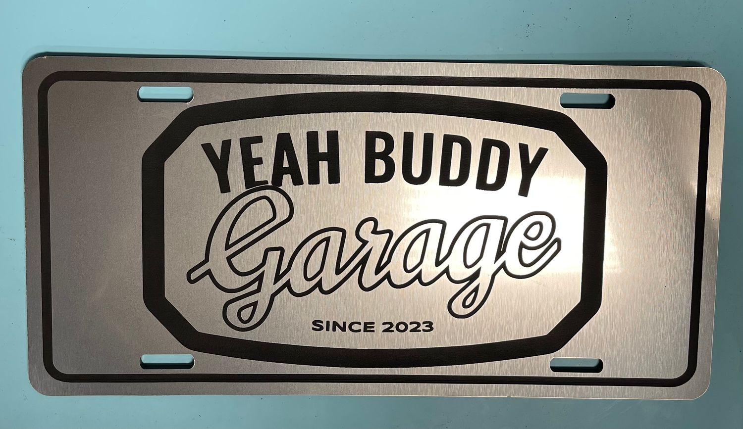 Customized acrylic decorative license plate