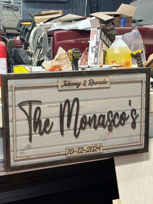 Custom Design Sign Sentimental Theme