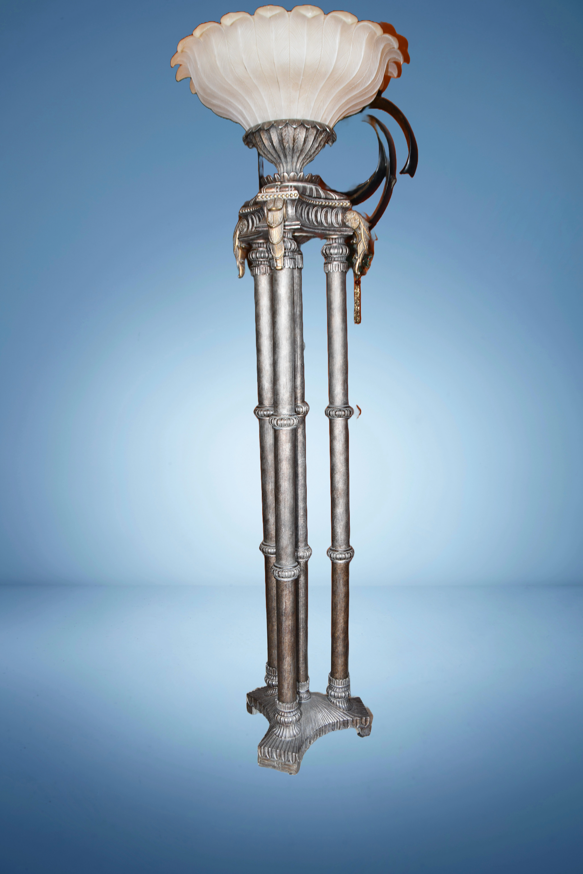 Art Deco, Victorian, Gothic Large Torchiere Floor Lamp