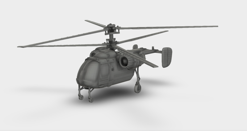 Kamow Ka-26 Helikopter Hubschrauber USSR Bausatz 3D Druck 1:87 - 1:35