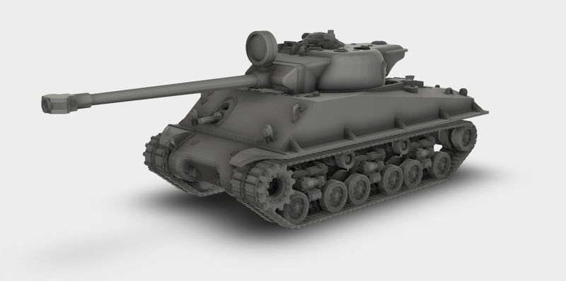 M50/51 Super Sherman Panzer Israel IDF Bausatz Kit 3D Druck 1:87 - 1:35