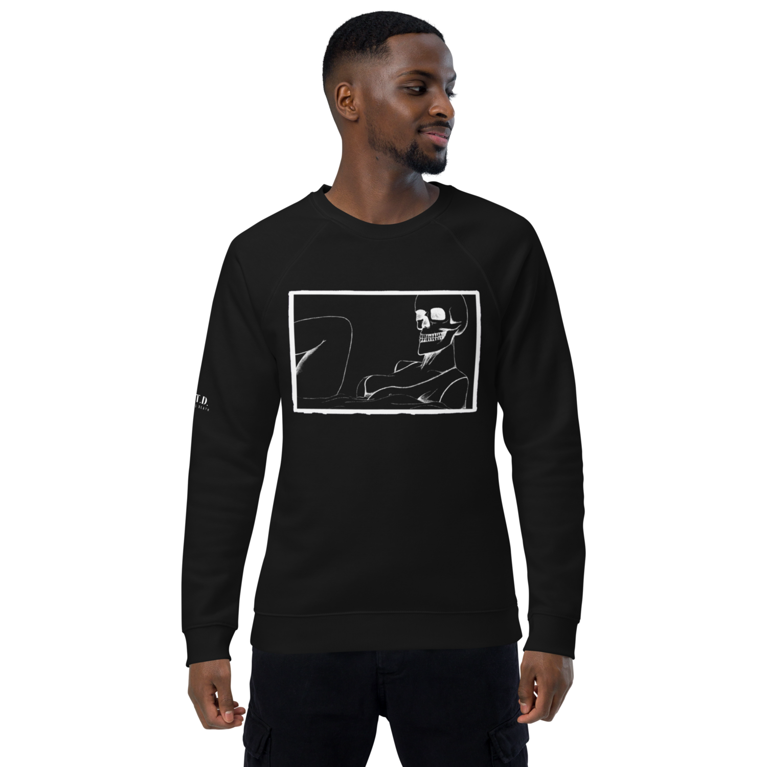 skull black unisex long sleeve