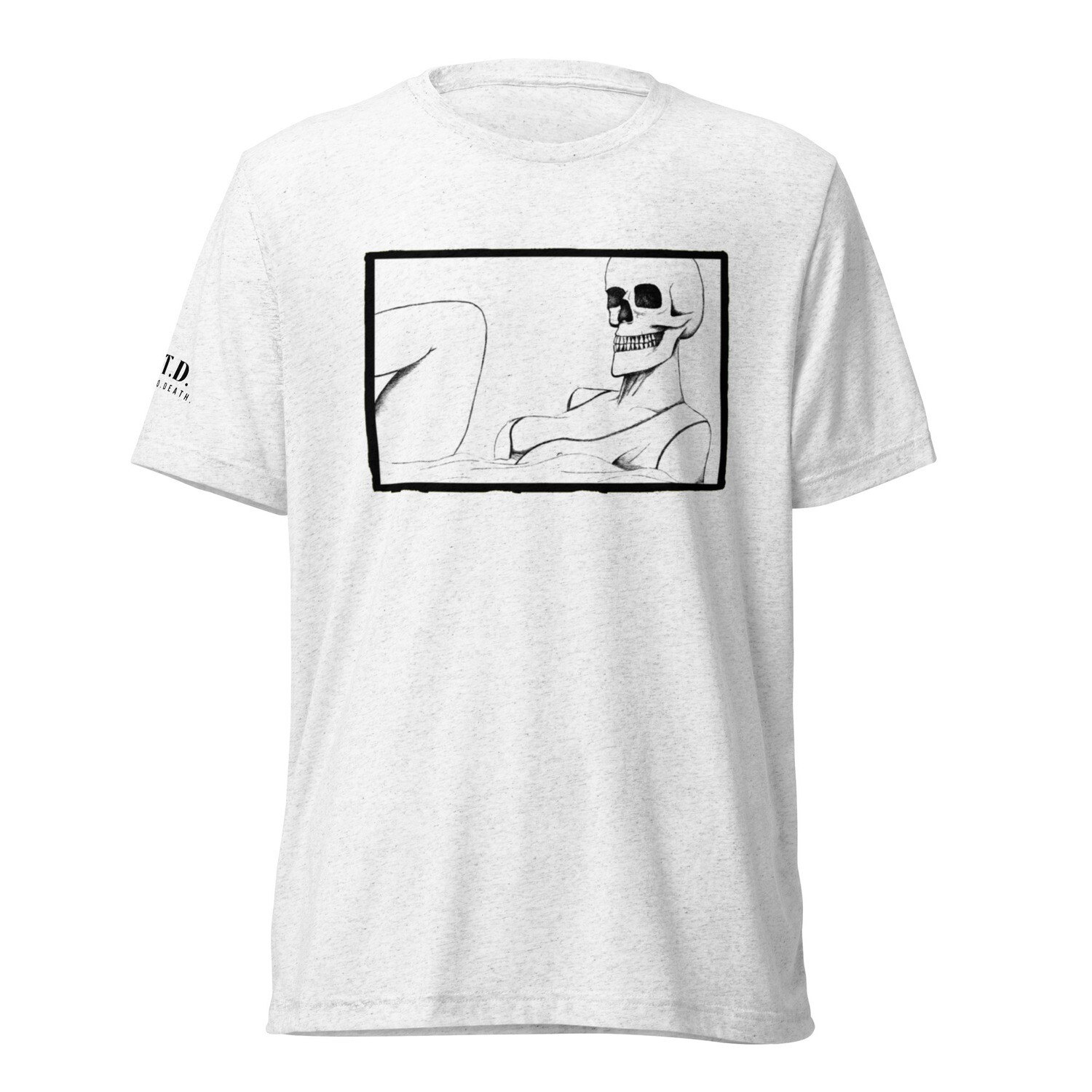 skull white unisex short sleeve