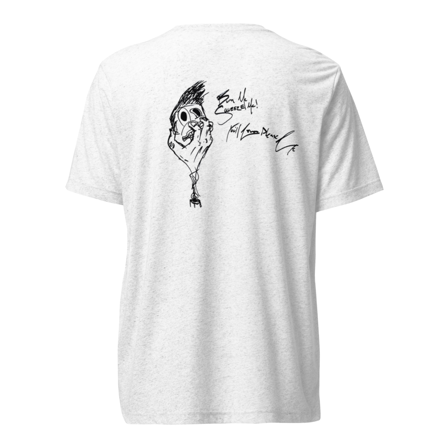 burn white unisex short sleeve