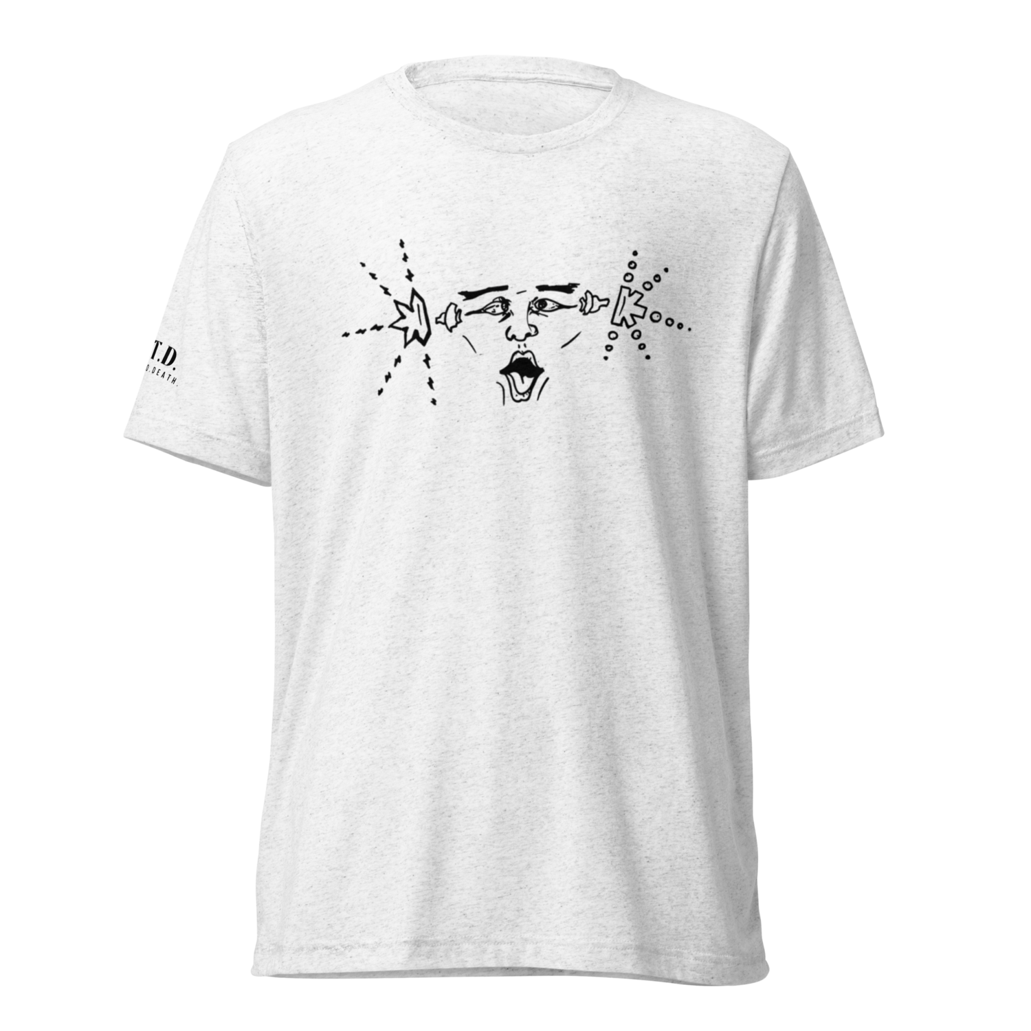 noise white unisex short sleeve