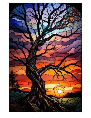 Trees Stained Glass #12