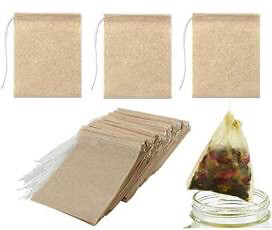 Packs of natural tea bags