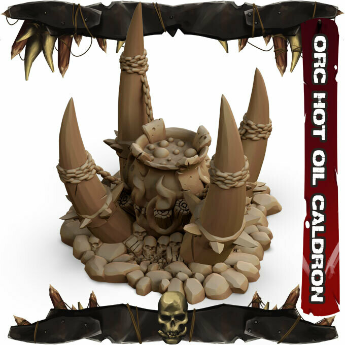 Orc Hot Oil Cauldron