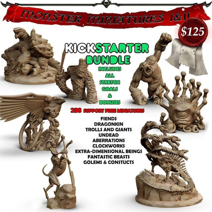 Monster Miniatures I and II Bundle