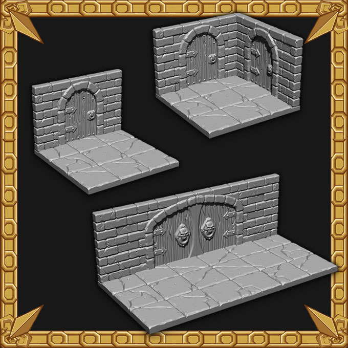 Arched Dungeon Doors Pack