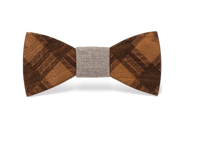 Wooden Bowties handcrafted, Two Guys