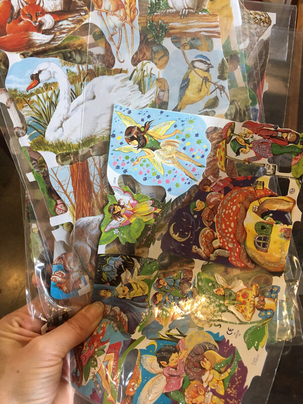 Swaps Scraps Picture Papers Sticker Sheets SW