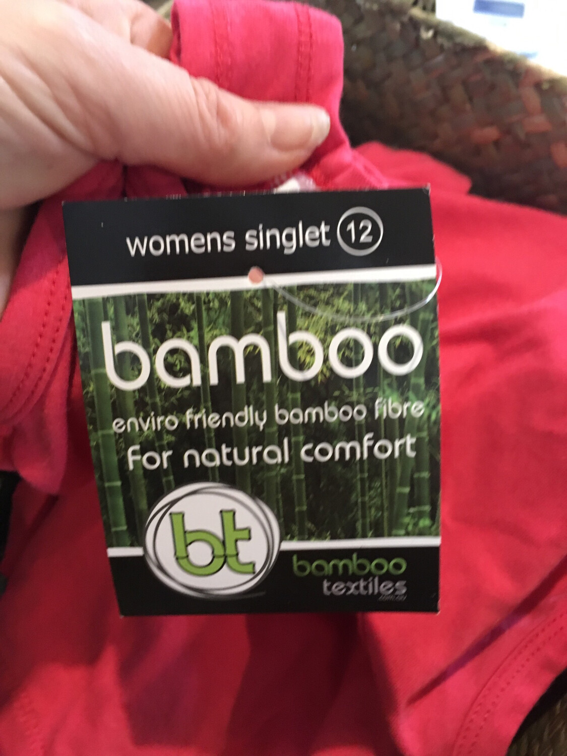 Womans Singlet Bamboo tank top